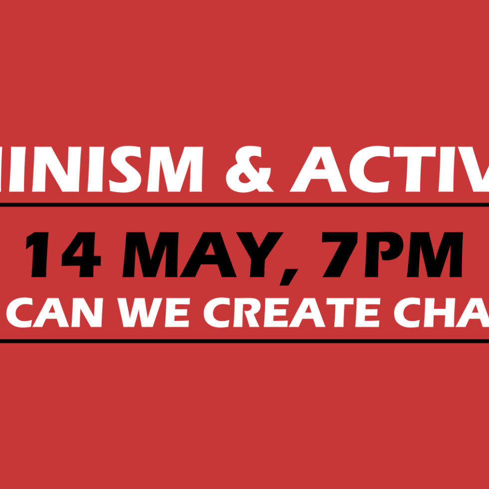 Feminism & Activism debate poster